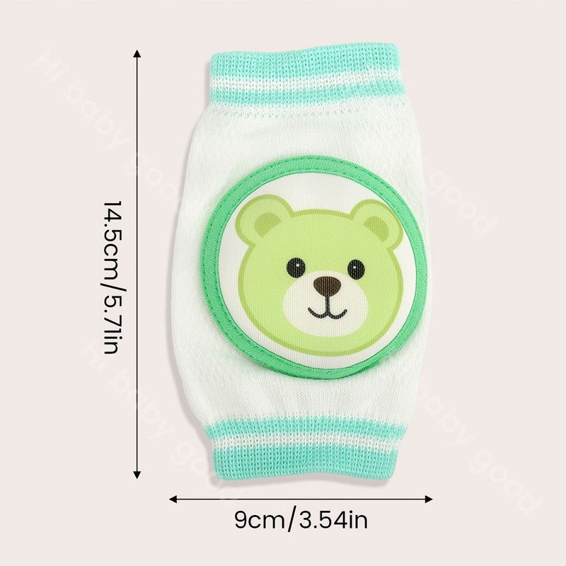 Ultra Soft Breathable Baby Knee And Elbow Protectors Non Slip Anti Collision Tumble Proof Infant Safety Gear Dark Blue Penguin - Image 3