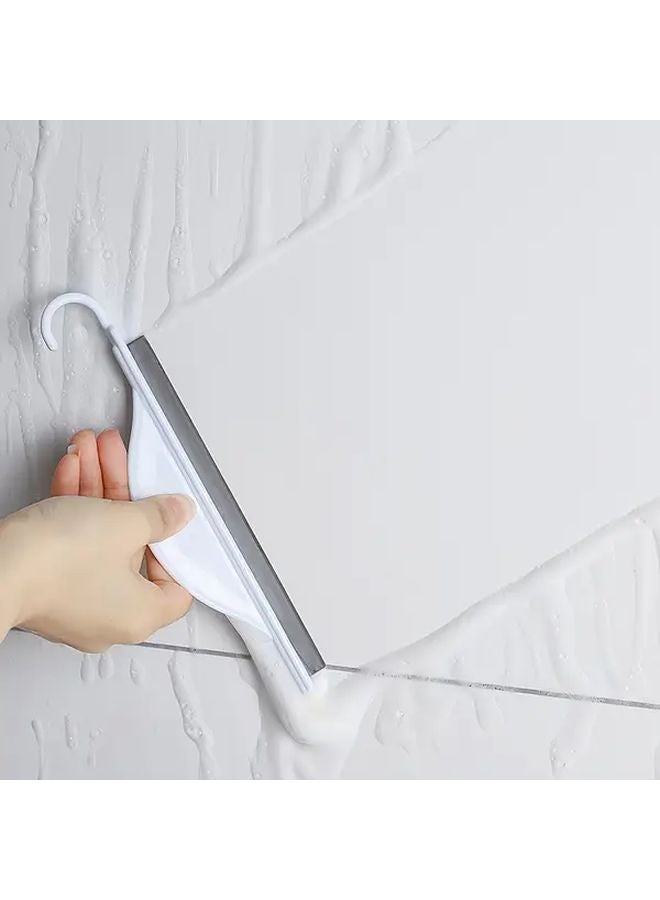 White 3 Pcs Silicone Squeegee With Hook For Glass Doors Mirrors Kitchen Countertops - Image 5