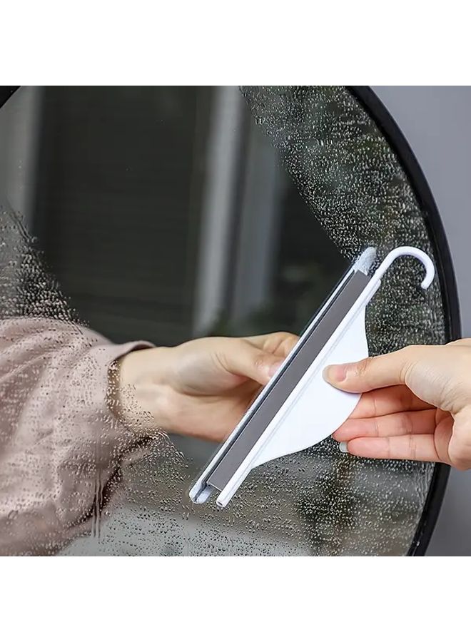 White 3 Pcs Silicone Squeegee With Hook For Glass Doors Mirrors Kitchen Countertops - Image 2