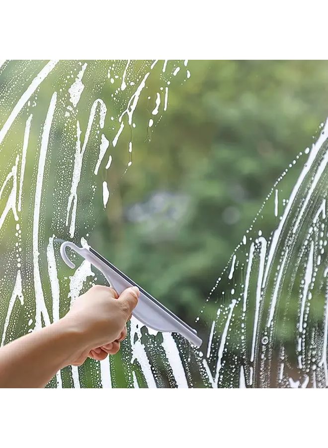 White 3 Pcs Silicone Squeegee With Hook For Glass Doors Mirrors Kitchen Countertops - Image 4