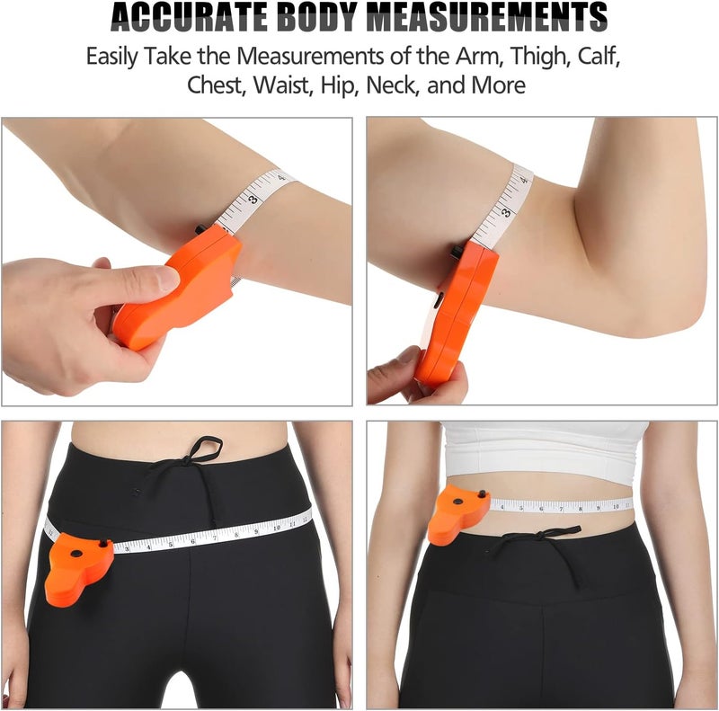 LYTOWN 2 PCS Measuring Tape for Body, Automatic Telescopic Tape Measure for Body Measurement & Weight Loss, Accurate Tape Measure for Tailor, Sewing, Fitness, Handcrafts, Clothes(60inch (150cm) - Image 2