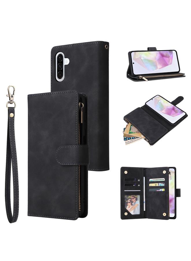 S-TOP Case For Samsung Galaxy A26 5G Multifunctional Frosted Zipper Wallet Leather Phone Case - Image 1