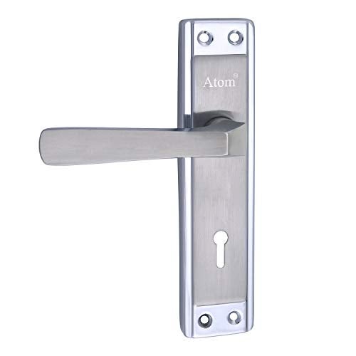 Atom Heavy Duty Mortise Door Lock for Bedroom, Living Room, Main Door, Chrome Platted Matt Finish | 3 Keys | 6 Lever Double Stage Lockset for House Hotel Office(607KY) - Image 4