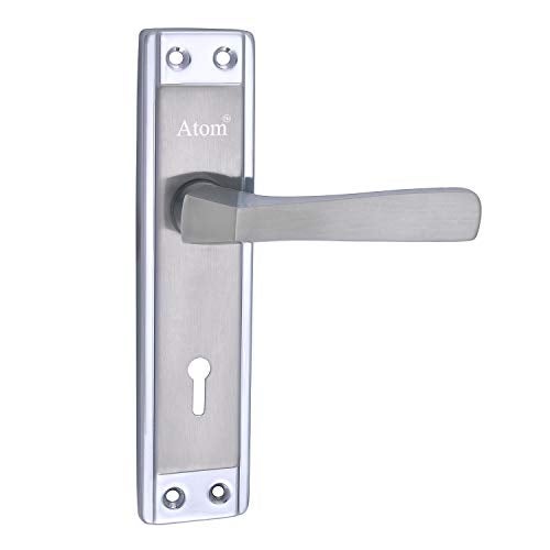 Atom Heavy Duty Mortise Door Lock for Bedroom, Living Room, Main Door, Chrome Platted Matt Finish | 3 Keys | 6 Lever Double Stage Lockset for House Hotel Office(607KY) - Image 3