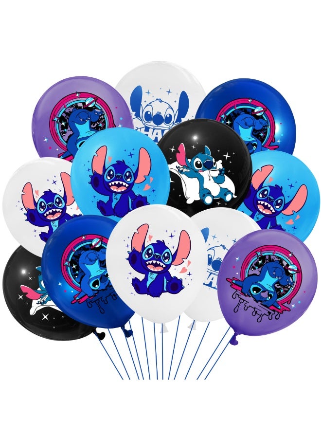 Stitch Factory Mall طقم بالونات ستيتش - 12 قطعة - Image 2