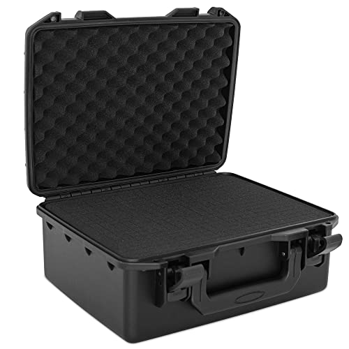 TORIBIO 12 inch Waterproof Hard Carrying Case,Shockproof Storage Box with Customizable Foam,Portable Protective Tool Box for Microphone,Recorder,Electronics,Tools,Cameras,Equipment and More - Image 1