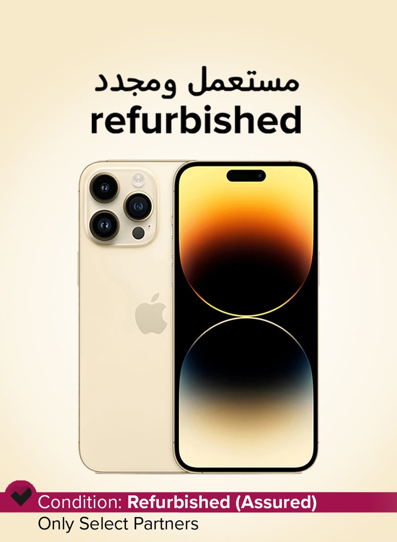 Apple Refurbished - iPhone 14 Pro 512GB Gold 5G With FaceTime - USA Version (e-SIM only) - Image 1