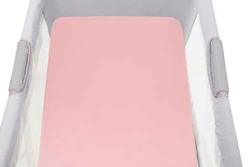 Knlpruhk Silk Bassinet Sheet 100 Pure Mulberry Silk 33x17 Universal Fit Hourglass Oval Rectangular Bassinet for Baby Hair 19 Momme 6A High Grade Fibers Ultra Soft Smooth Breathable Pink - Image 1