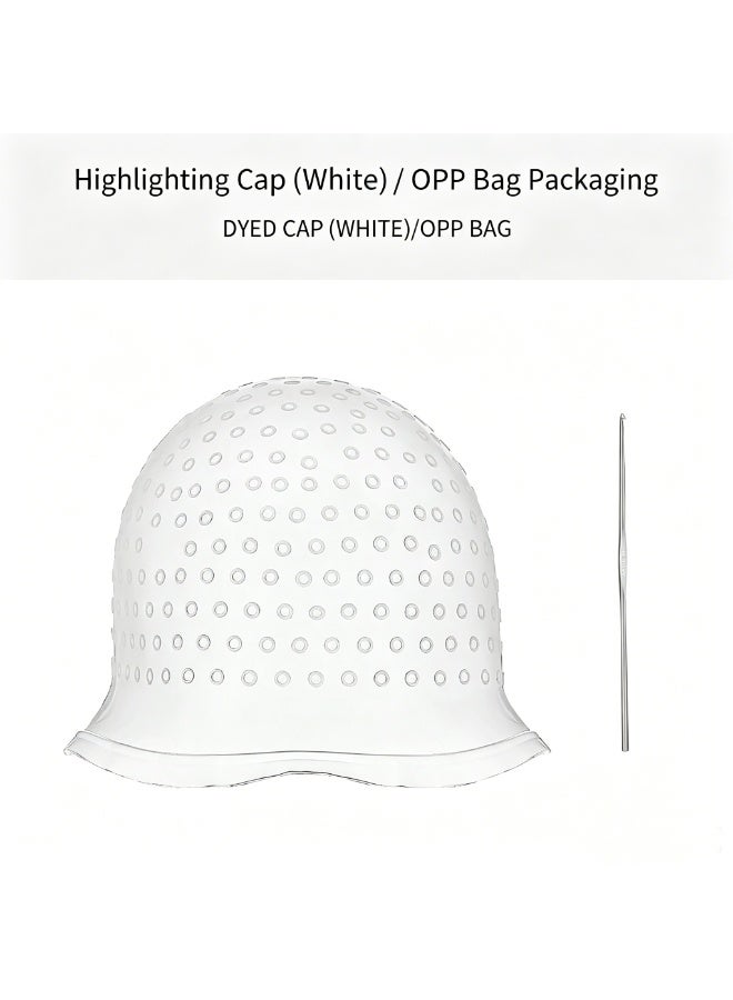 Silicone Reusable Hair Highlighting Cap with Hook, Professional Salon Hair Coloring Tool for Home and Salon Use - Image 4