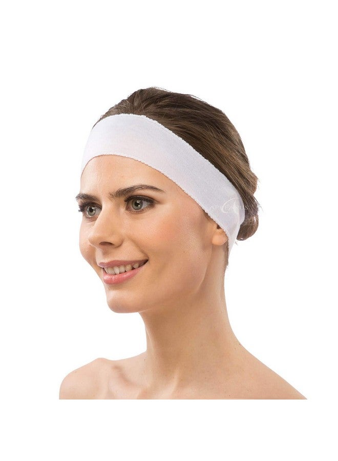 Appearus Disposable Headbands Without Closure Appearus Stretch Cotton Cloth Spa Facial Headband (48 Count)  - Image 3