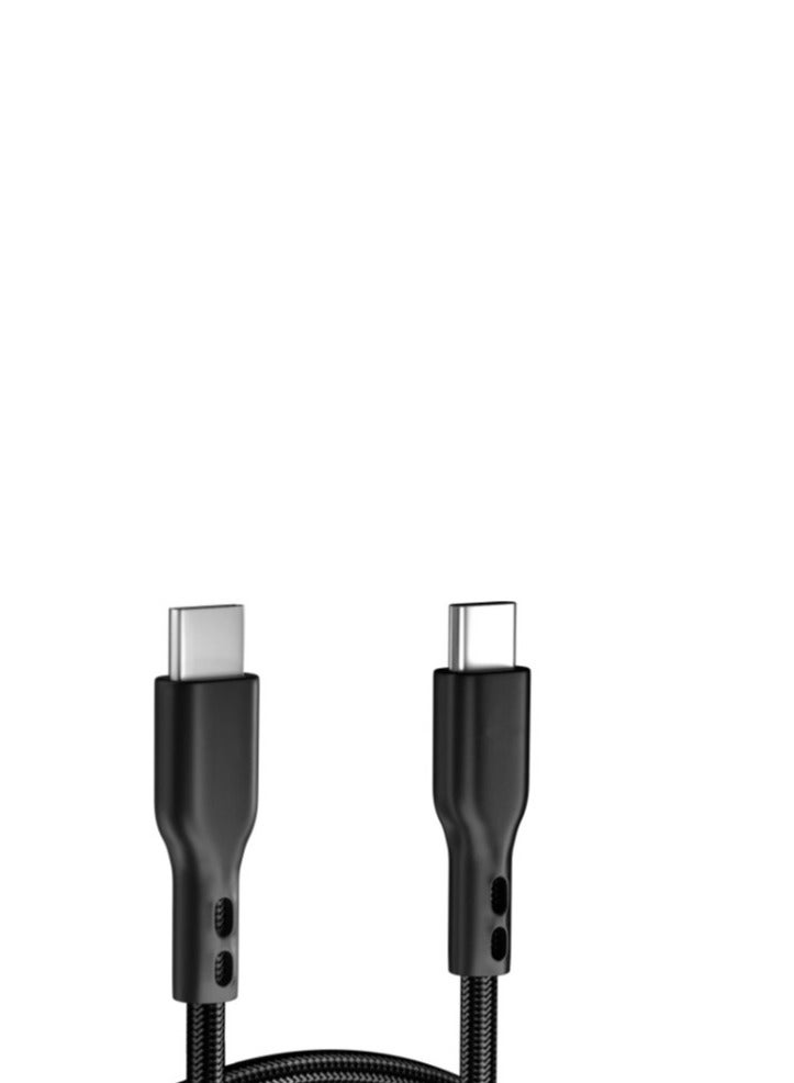 ريبنيو كابل بيانات شحن RCP250 بقدرة 60 واط من رأس USB-C إلى USB-C - طول 30 سم - Image 2