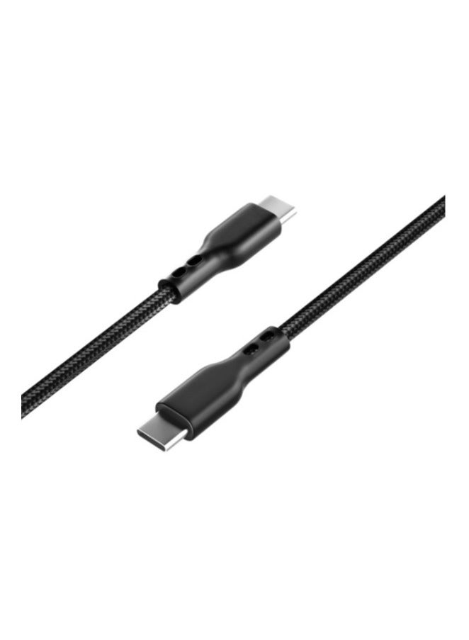 ريبنيو كابل بيانات شحن RCP250 بقدرة 60 واط من رأس USB-C إلى USB-C - طول 30 سم - Image 3
