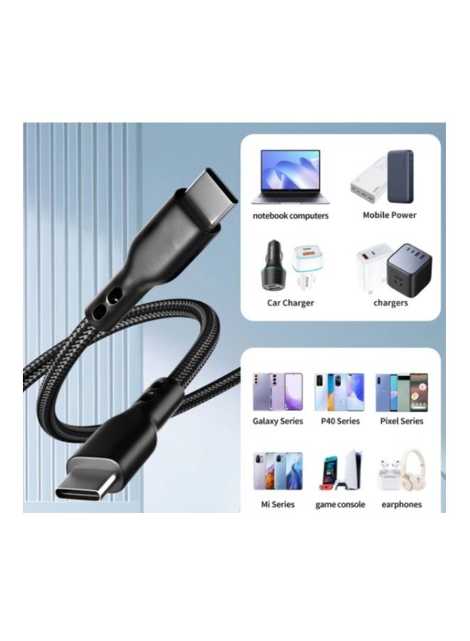ريبنيو كابل بيانات شحن RCP250 بقدرة 60 واط من رأس USB-C إلى USB-C - طول 30 سم - Image 4