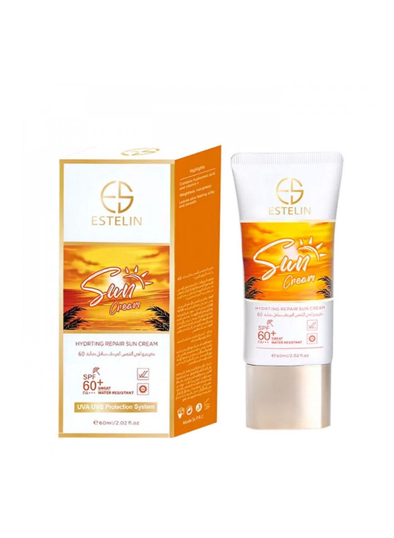 إستيلين كريم واقي الشمس المرطب بعامل حماية من الشمس 60+ 60مل