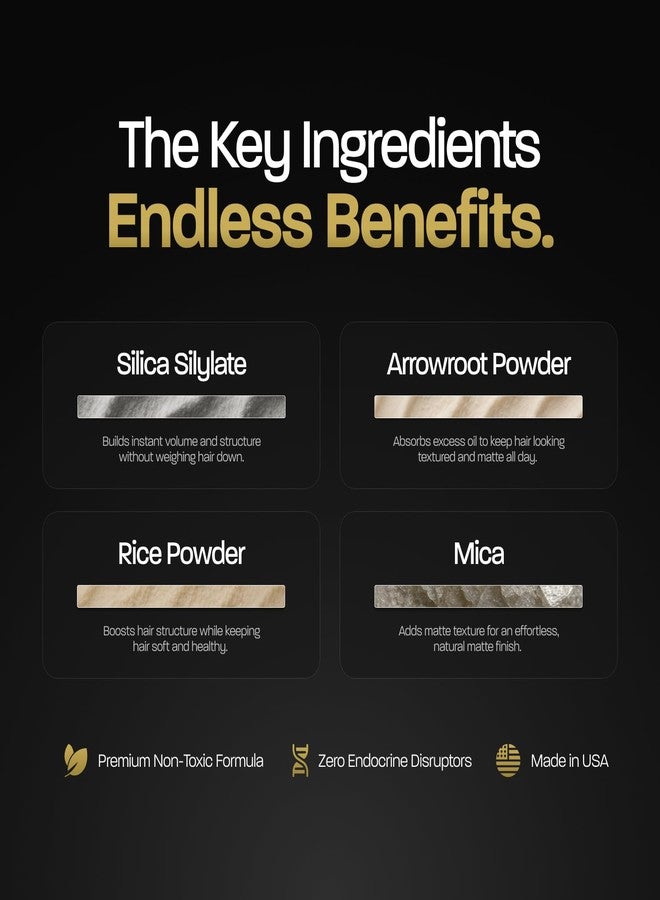 Based Bodyworks بودرة تصفيف الشعر BASED، بودرة خفيفة الوزن ومكثفة للشعر مع لمسة نهائية غير لامعة، تضيف قوامًا للشعر مع تثبيت متوسط، الأفضل للشعر القصير إلى المتوسط، (1.69 أونصة زجاجة، عبوة من 1) - Image 5