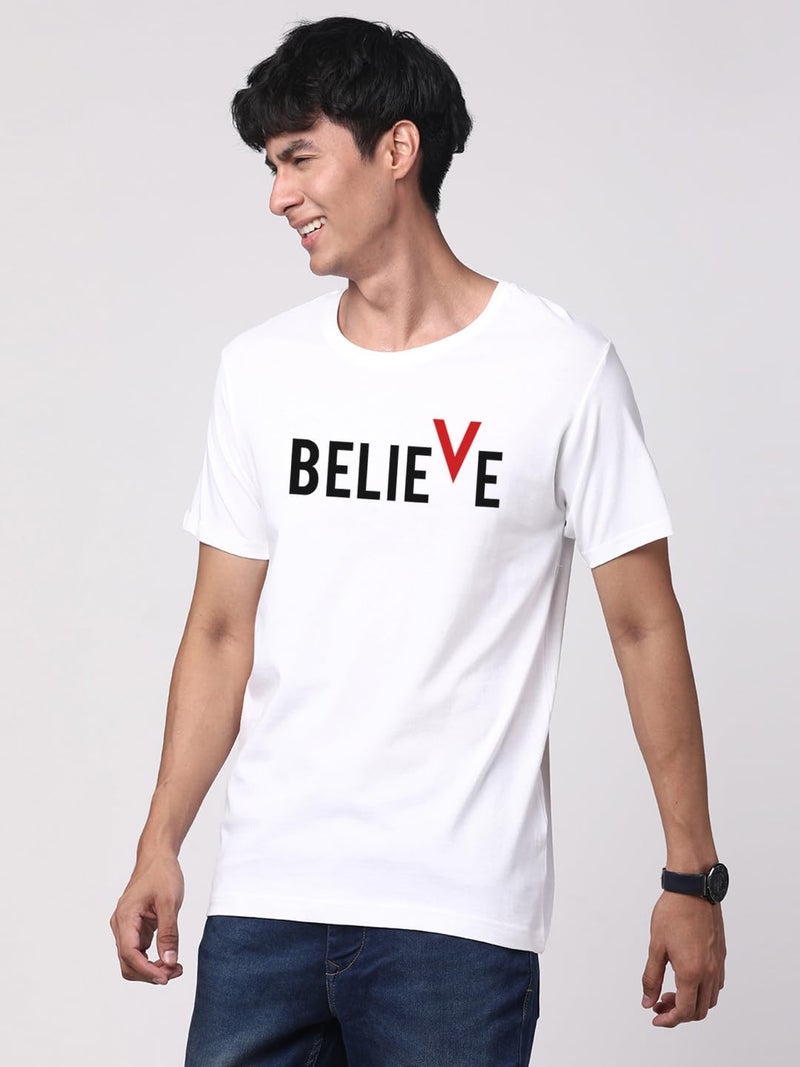 ADRO 100% Cotton Lycra Tshirts for Men Combo Pack of 3 | Regular Fit | Printed T Shirt | Round Neck Half Sleeve| Mens Tshirts|RCM3_BVV-WH_DIE-GR_NWW-SK_M - Image 5