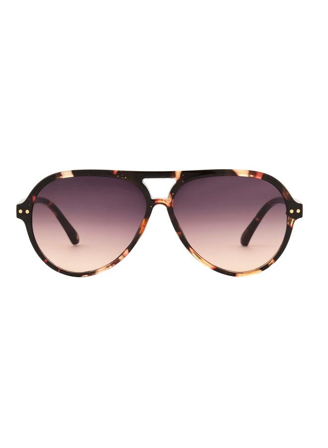 NINE WEST Women'S Anya Aviator Sunglasses Tortoise 58 Mm - Image 3