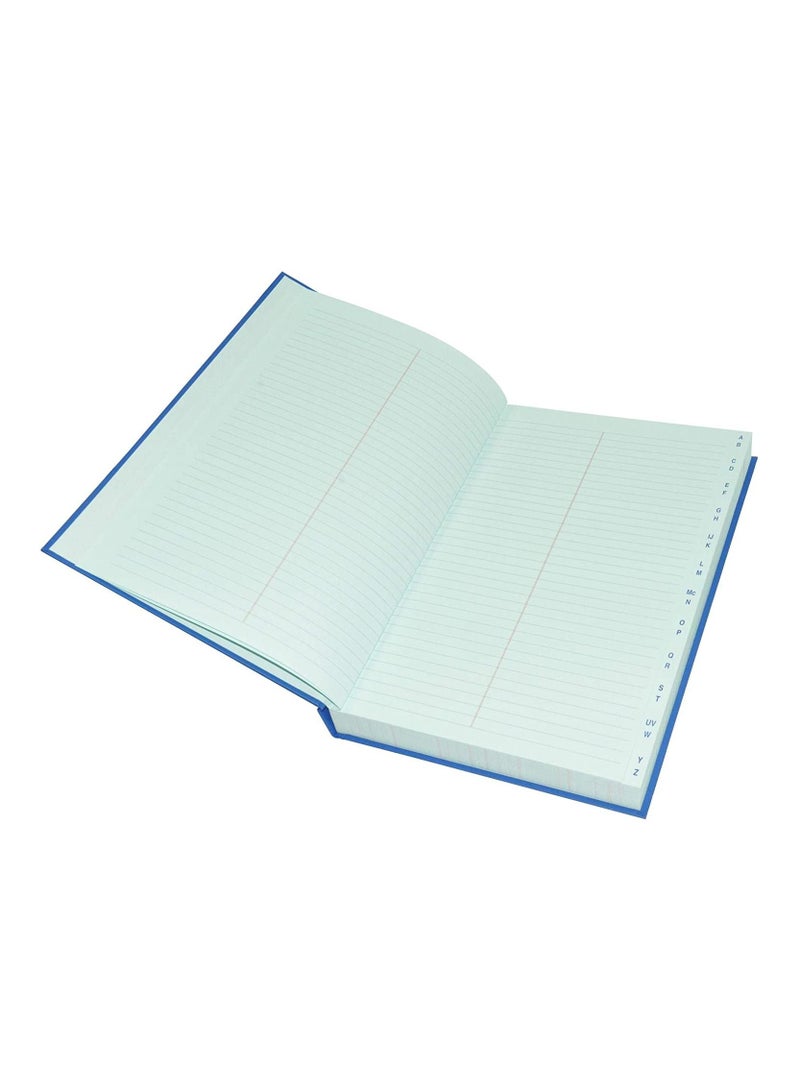 FIS Ledger Book, Azure Laid Ledger Paper, FS (210 x 330 mm) Size, 4 Quire - FSACLTC4Q82 - Image 2