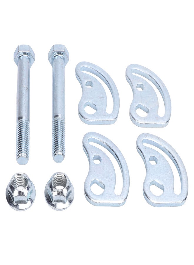 2PCS Upper Control Arm Camber Kit Iron ±1.5 Degree Camber Bolt Adjusting Kit Replacement for XL 1500 2500 Silver - Image 2