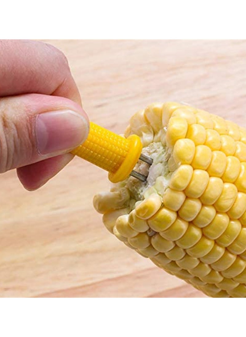 SYOSI - The Cob Holders, Stainless Steel Corn Holders Corn on The Grill, Double Fork Sweet Corn Seat, Home Cooking Fork 20Pcs - Image 1
