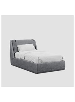 AL HUZAIFA FURNITURE Belotti single bed in Stainless Steel Legs And Pinewood Plywood Frame.  - Image 1