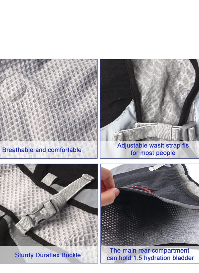 SYOSI Hydration Backpack Pack with 5L Water Bladder, Hydration Water Backpack with Hydration Bladder Hiking Running Cycling Biking Water Backpack for Men and Women(black)  - Image 5