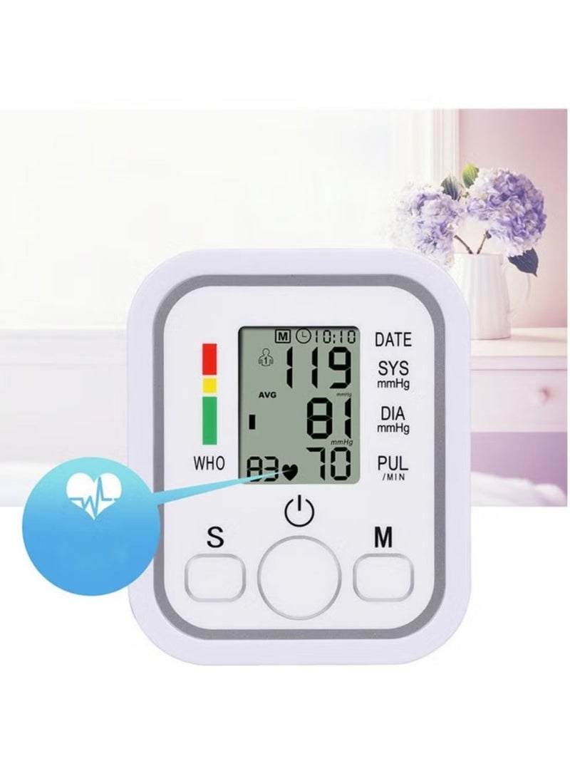 TIGER Portable Blood Pressure Monitor – Arm Band Type Digital Sphygmomanometer with USB Cable – Accurate, Easy-to-Use Tonometer for Home Use - Image 2