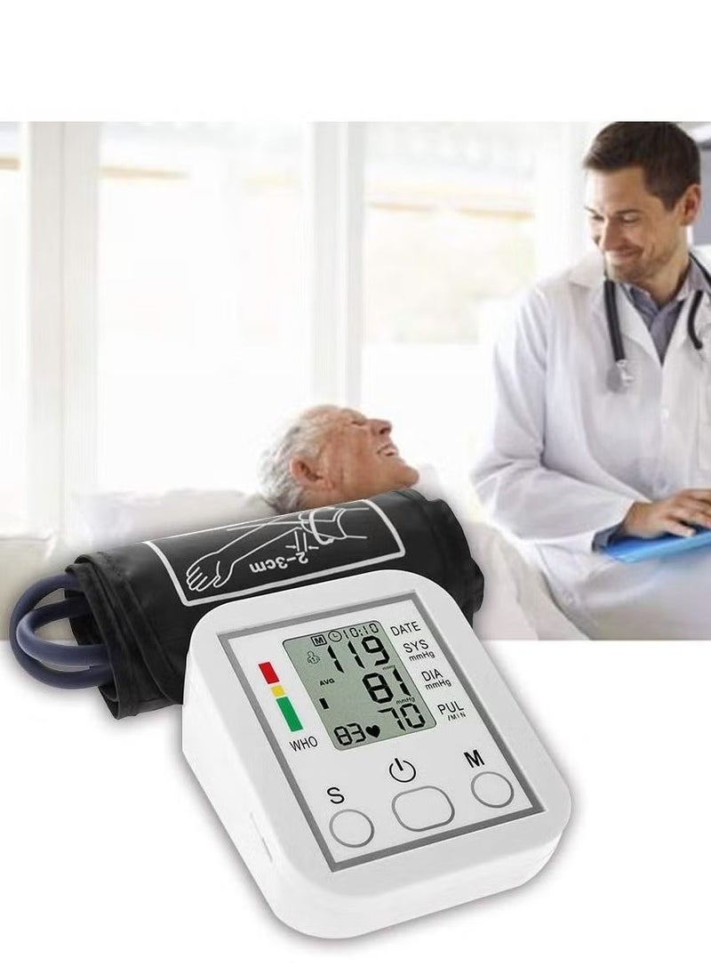 TIGER Portable Blood Pressure Monitor – Arm Band Type Digital Sphygmomanometer with USB Cable – Accurate, Easy-to-Use Tonometer for Home Use - Image 1