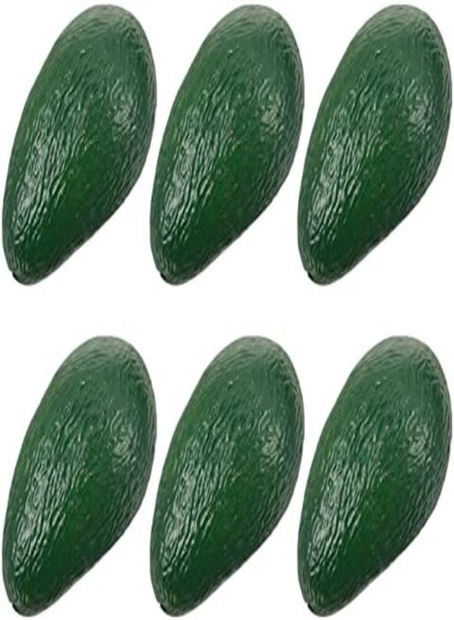 AKDC Fomiyes 6Pcs Artificial Avocado Lifelike Avocado Fruit Simulation Avocads Fake Fruits For Photography Prop Basket Display Kitchen Party Ornament - Image 3