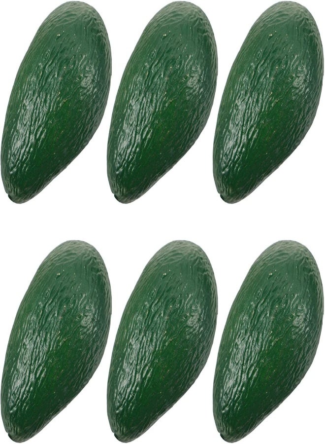 AKDC Fomiyes 6Pcs Artificial Avocado Lifelike Avocado Fruit Simulation Avocads Fake Fruits For Photography Prop Basket Display Kitchen Party Ornament - Image 4