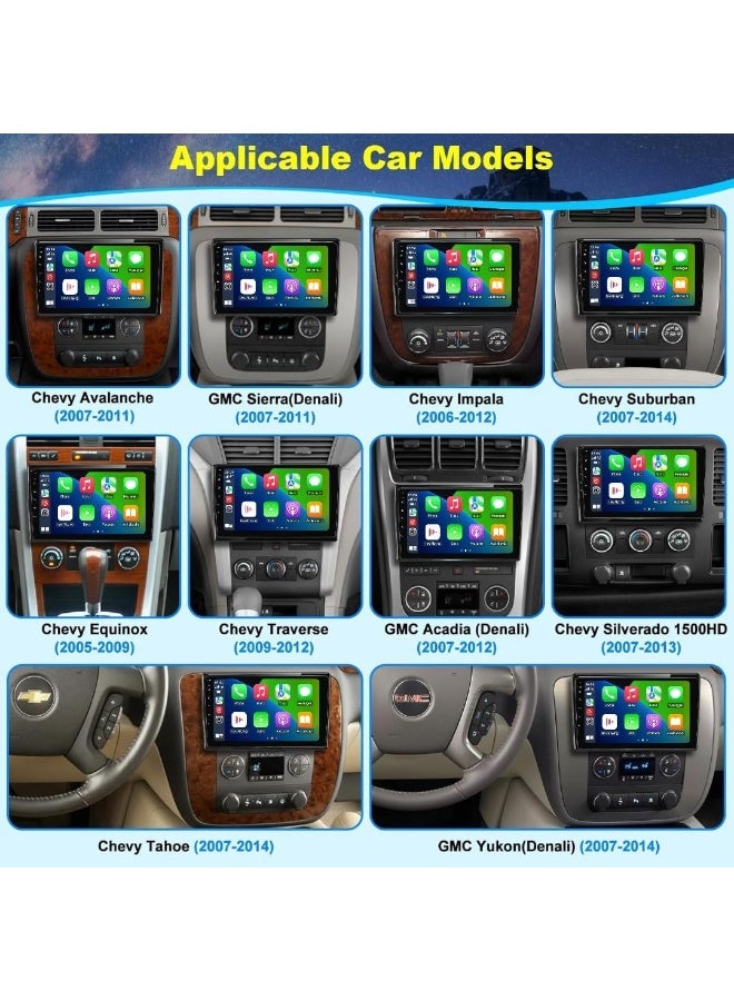 فيريكس ستيريو سيارة لشيفروليه شيفروليه سيلفرادو سوبربان تاهو جي إم سي سييرا يوكون، شاشة لمس 10 بوصة مدمجة بنظام تحديد المواقع العالمي (GPS) لاسلكي كاربلاي أندرويد أوتو، كاميرا احتياطية/واجهة سريعة (2 + 32 جيجابايت كاربلاي 4CORE) - Image 4