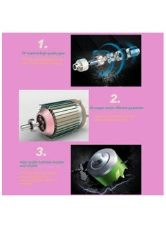 Generic Pink Cordless Screwdriver Set Small Electric Drill for Women Rechargeable with 6 Piece Driver Set Mini Electric Screwdriver with LED & USB Charger  Ideal for Light-Duty Tasks.  - Image 4