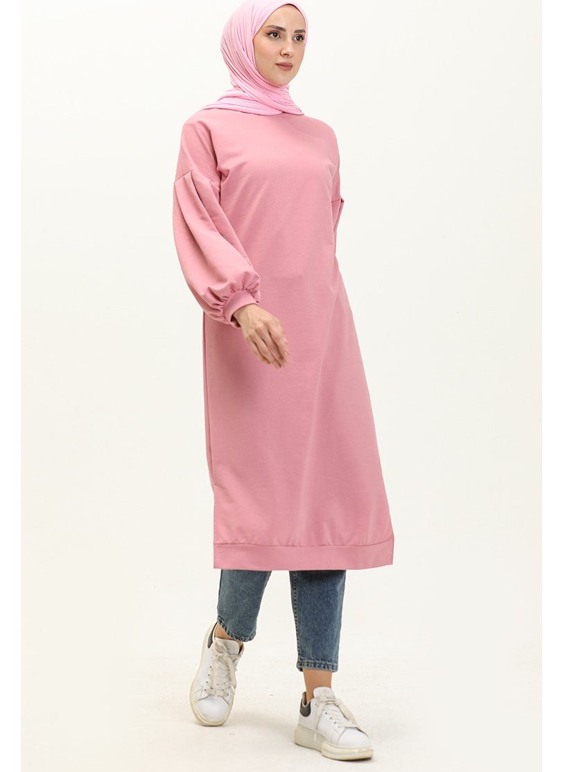 Balloon Sleeve Long Tunic 3031-13 Pink - pzsku/ZE16E9578748565898F78Z/45/_/1738801420/ff81a0cd-c410-4462-9b84-a018654e8e58