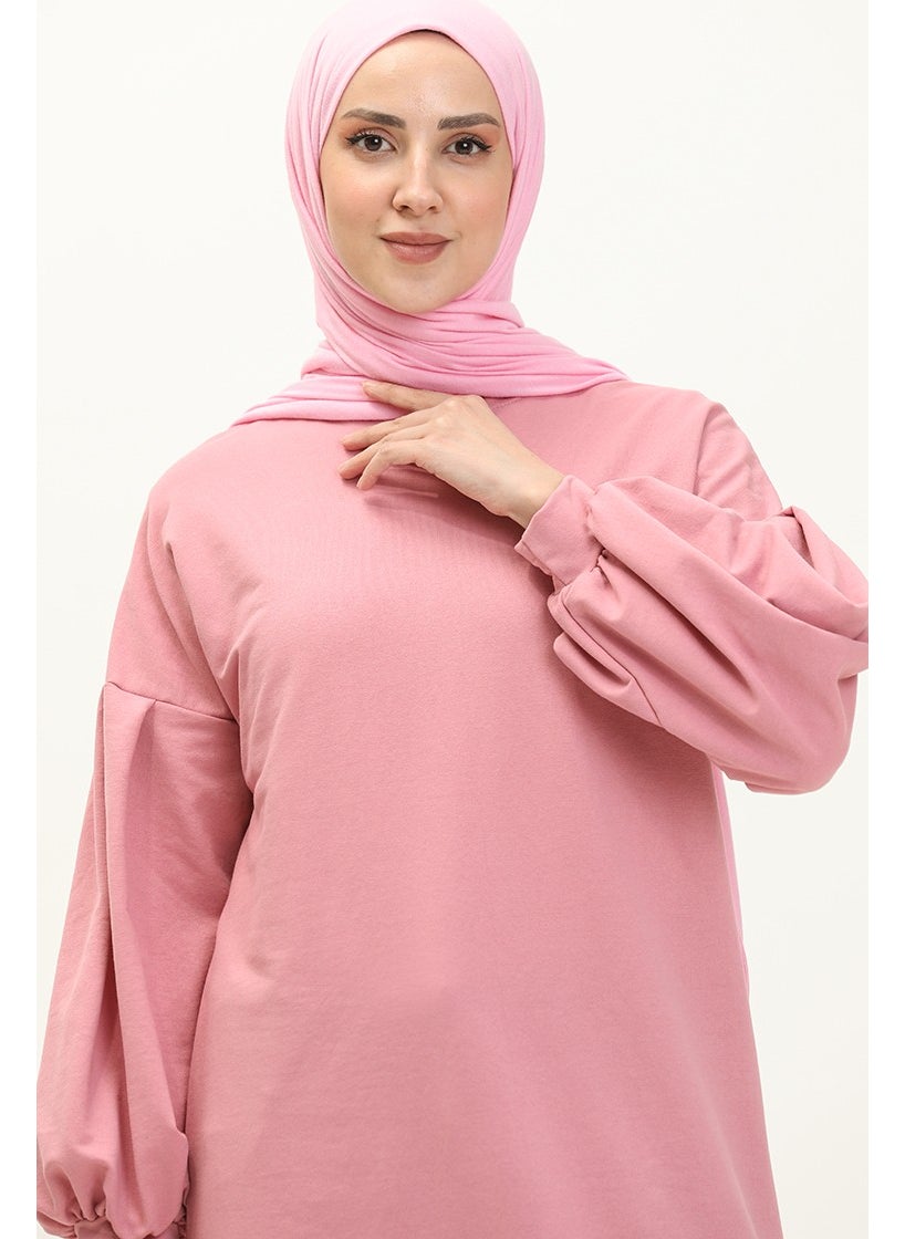 Balloon Sleeve Long Tunic 3031-13 Pink - pzsku/ZE16E9578748565898F78Z/45/_/1738801424/8b48dbd9-4173-42d5-9899-cb5cf3d2859a