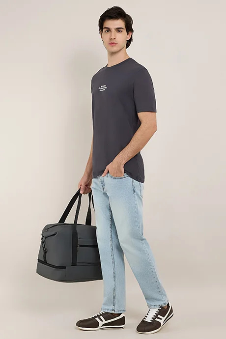 أر أند بي Faded Straight Fit Jeans with Button Closure