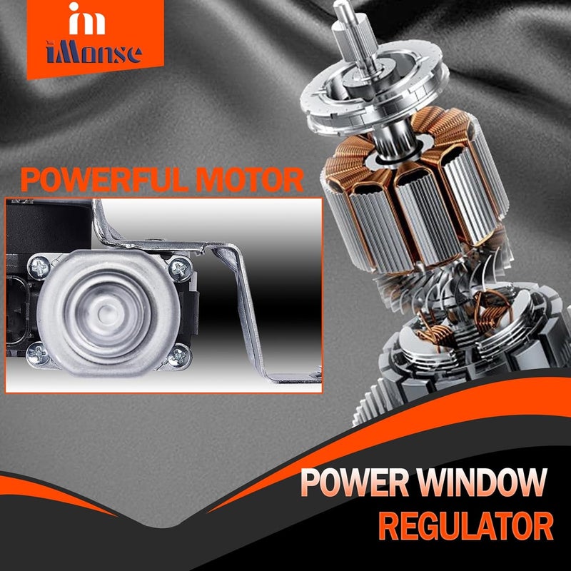 iMonse Rear Left Driver Side Power Window Regulator with Motor for Cadillac Escalade, Chevy Tahoe, GMC Yukon - Image 5