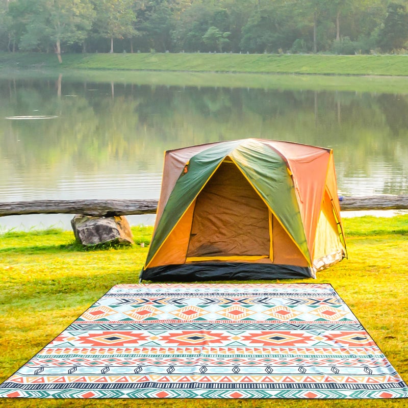 HIHOHO Beach Blanket Waterproof Sandproof Extra Large Beach Mat 79" X 83"/120"x108"for 1-8 Adults Quick Drying Durable Outdoor Picnic Mat for Beach Travel Camping Hiking - Image 5