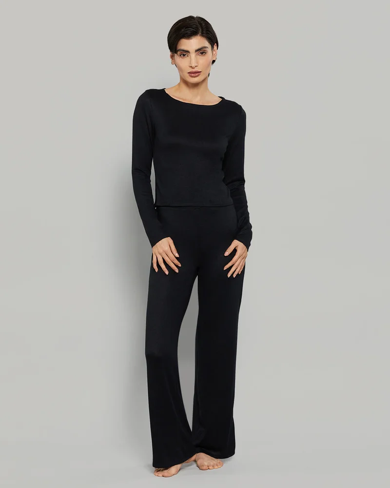 La Senza La Senza Jersey Drawstring Black Casual Lounge Pants