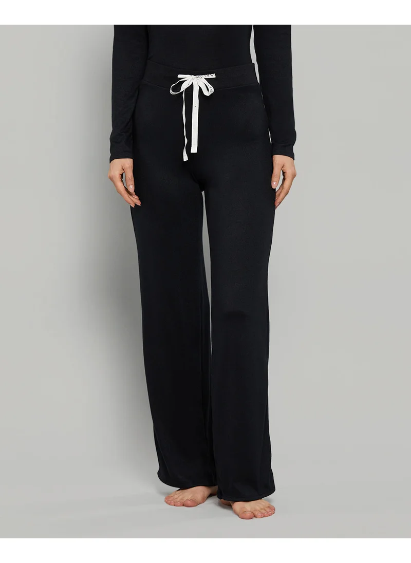 لا سينزا La Senza Jersey Drawstring Black Casual Lounge Pants