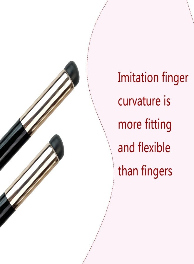 RUIFUU 2 Pcs Silicone Nail Art Brushes, Reusable Nail Brushes for Nail Art, Nail Painting Brush Manicure DIY Tools for French Nail Tip Design - Image 5