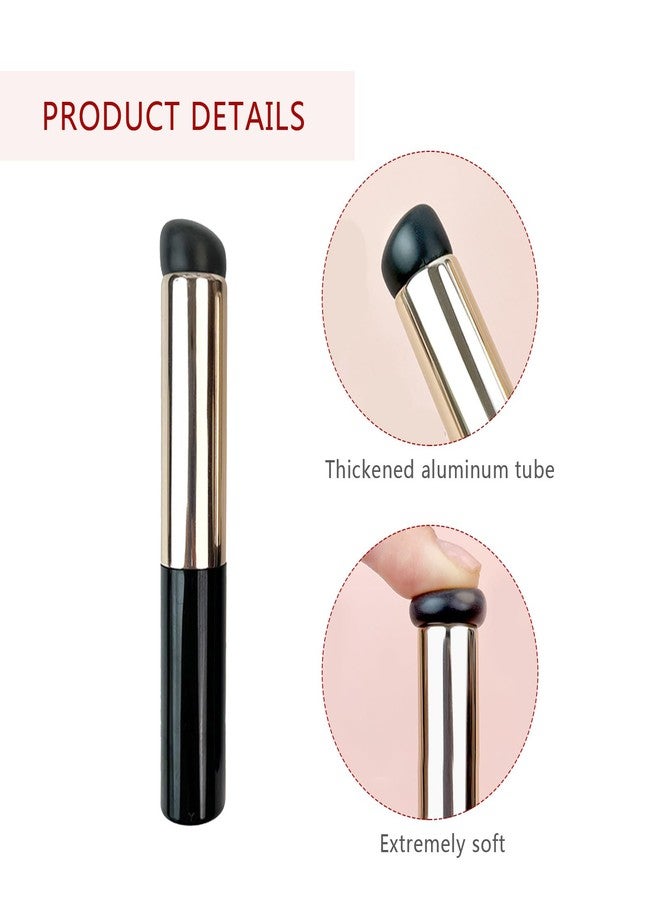 RUIFUU 2 Pcs Silicone Nail Art Brushes, Reusable Nail Brushes for Nail Art, Nail Painting Brush Manicure DIY Tools for French Nail Tip Design - Image 2