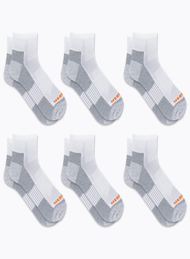 ميريل جوارب ميريل المعاد تدويرها، عبوة من 6 أزواج، لون أبيض، مقاس صغير - Image 5