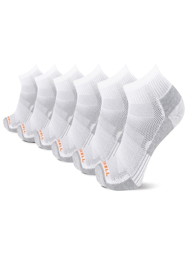 ميريل جوارب ميريل المعاد تدويرها، عبوة من 6 أزواج، لون أبيض، مقاس صغير - Image 1