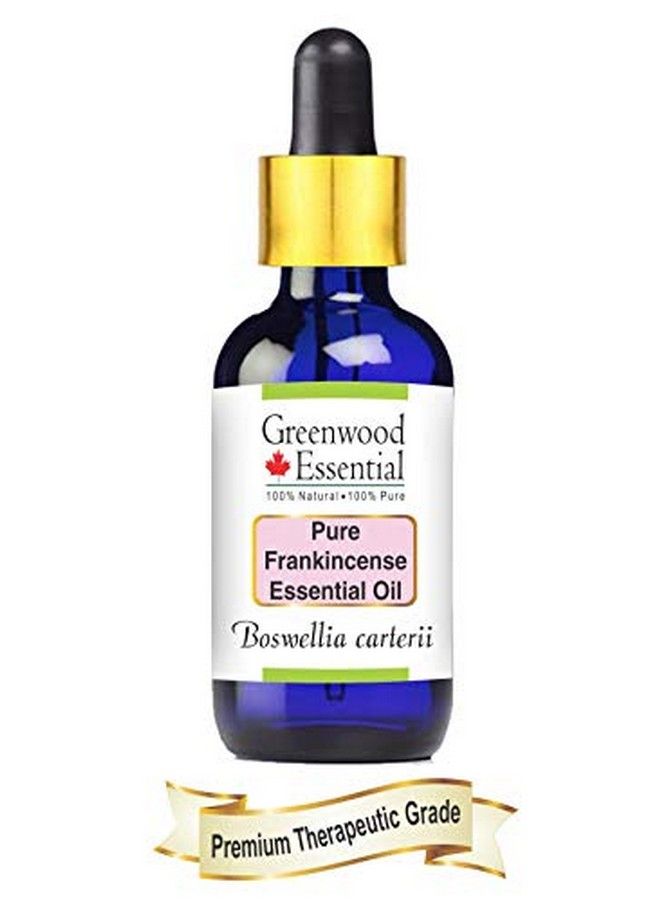 Greenwood Essential زيت اللبان النقي (بوسويليا كارترى) مع قطارة زجاجية 100% l درجة علاجية مقطر بخار 10 مل - Image 1