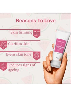 Glamveda Watermelon & Collagen Peel Firming & Anti Aging Off Mask For Women | Reduces Signs Of Ageing | Gives Radiant Glow | No Paraben, Sls | 100Gm  - Image 5