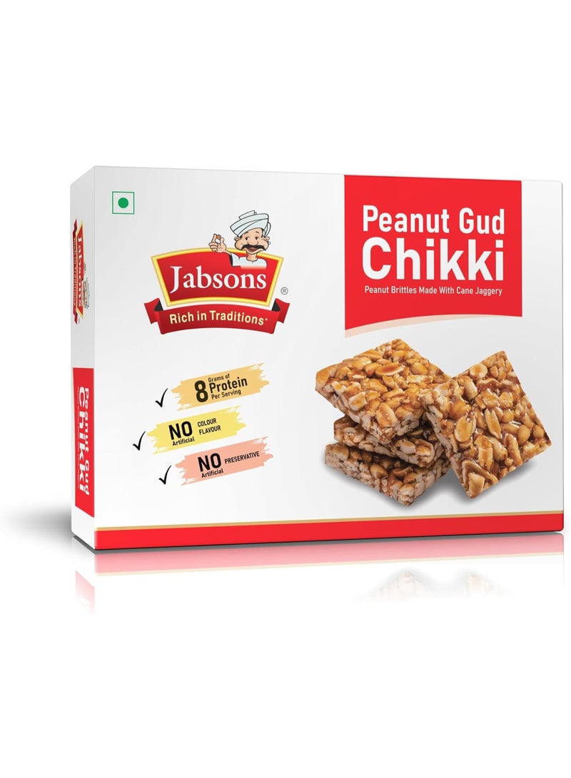 Jabsons Chikki Peanut Gud (Peanut Brittles in Jaggery), 400g - Image 1