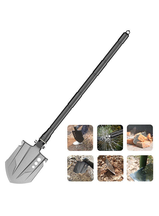 Generic Outdoor Folding Shovel Multi-Tool Camping Shovel Entrenching Tool for Car Emergency Survival Hiking Backpacking  - Image 3