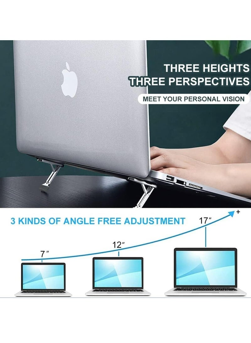 Oasisgalore Portable Laptop Stand Laptop Holder with 3 Adjustable Angles for Desk 12-20 Inches Laptop  - Image 2