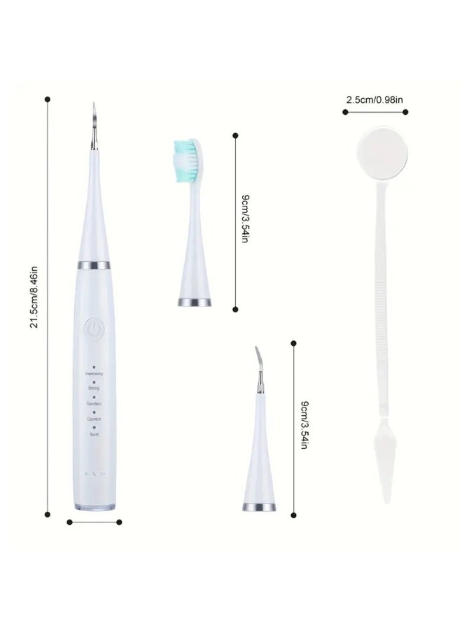 Electric Toothbrush for Adults and Kids, Teeth Cleaner Kit With Electric Toothbrush, Home Oral Care, Multiple Cleaning Modes, USB Rechargeable With Tool Accessories(White) - pzsku/ZE16F1585CDD025E0ADB5Z/45/_/1721049589/79f48183-f064-4439-9309-a47e30df5b05