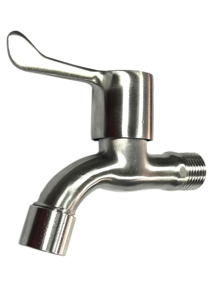 Rubik Water Tap with Aerator G1/2 Thread, Water Flow Control SUS304 Stainless Steel Wall Mounted - Image 1